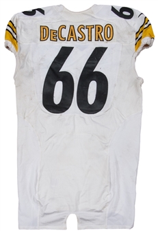 2013 David DeCastro Game Used Pittsburgh Steelers Road Jersey Worn During Intl Series Game vs. Vikings in London (NFL PSA/DNA)